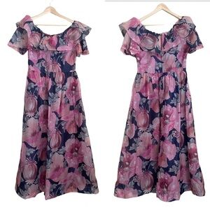 Vintage Avalon Classics Floral Midi Dress